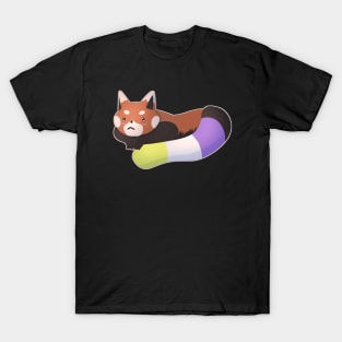 Non-Binary Pride Red Panda T-Shirt